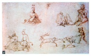 Kırmızı tebeşir çalışması, c1500 by Albrecht Dürer