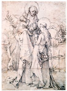 Çocuk ve Meryem Ana ile Aziz Anne, c1500 by Albrecht Dürer