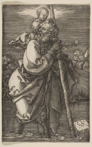 Sola bakan Aziz Christopher, 1521. by Albrecht Dürer