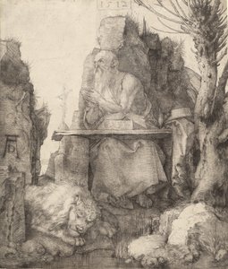 Pollard Willow tarafından Aziz Jerome, 1512. by Albrecht Dürer