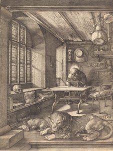 Aziz Jerome Çalışmasında, 1514. by Albrecht Dürer