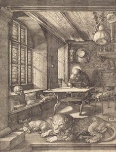 Aziz Jerome Çalışmasında, 1514. by Albrecht Dürer
