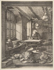 Aziz Jerome Çalışmasında, 1514. by Albrecht Dürer