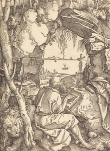 Bir Mağaradaki Aziz Jerome, 1512. by Albrecht Dürer