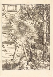 Aziz John Kitabı Yutuyor by Albrecht Dürer