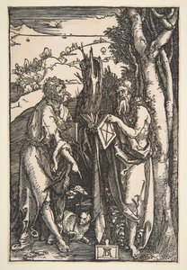 Vaftizci Yahya ve Aziz Onuphrius, yak. 1503. by Albrecht Dürer