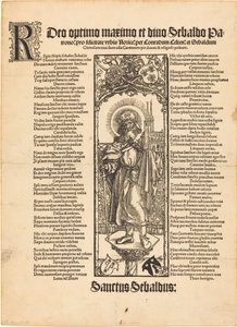 Bir Sütun Üzerinde Duran Aziz Sebaldus by Albrecht Dürer