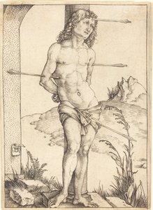 Aziz Sebastian Sütuna Bağlı by Albrecht Dürer