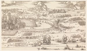 Bir Şehrin Kuşatması (Bölüm 1) by Albrecht Dürer