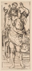 Aziz Christopher Dereyi Geçerken by Albrecht Dürer