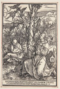 St. Francis stigmata alıyor by Albrecht Dürer