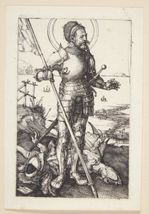 St.Georg yürüyerek by Albrecht Dürer