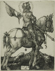Aziz George At Sırtında by Albrecht Dürer