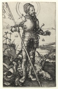 Aziz George ayakta, 1502 by Albrecht Dürer