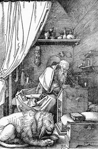 Aziz Jerome Hücresinde, 1511, 1906 by Albrecht Dürer