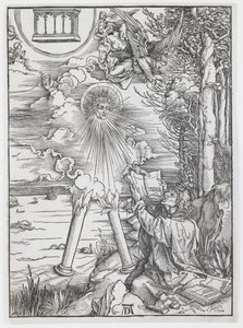 Aziz John, “Kıyamet”ten Kitabı Yutuyor by Albrecht Dürer