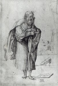 St. Paul, 1523 (kağıt üzerine kalem ve mürekkep) by Albrecht Dürer