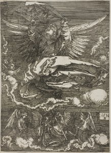 Bir Melek Tarafından Yayılan Sudarium by Albrecht Dürer