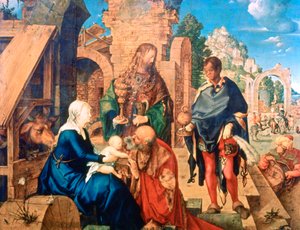 Büyücülerin Hayranlığı, 1504 by Albrecht Dürer