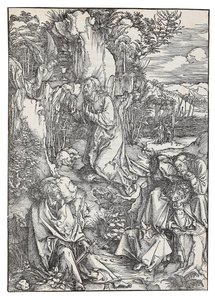 Bahçedeki Acı, Büyük Tutku dizisinden, c. 1496. by Albrecht Dürer