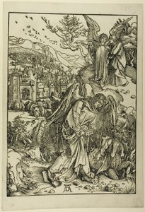 Kıyametten Dipsiz Kuyunun Anahtarı Olan Melek by Albrecht Dürer
