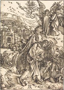 Dipsiz Kuyunun Anahtarı Olan Melek by Albrecht Dürer