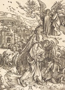 Dipsiz Kuyunun Anahtarı Olan Melek, 1498. by Albrecht Dürer