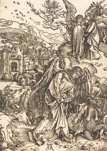 Dipsiz Kuyunun Anahtarı Olan Melek, muhtemelen c. 14961498. by Albrecht Dürer