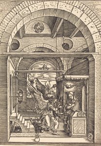 Duyuru, c. 15021504. by Albrecht Dürer