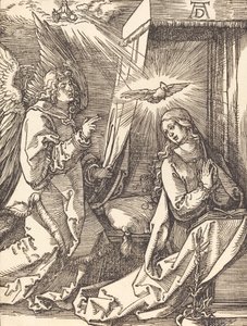 Müjde, muhtemelen c. 15091510. by Albrecht Dürer