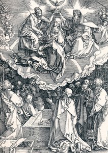 Meryem'in Göğe Kabulü ve Taç Giymesi, 1510 1906 by Albrecht Dürer