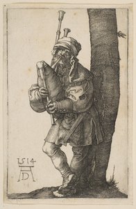 Bagpiper, 1514. by Albrecht Dürer