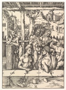 The Bath House.n.d. by Albrecht Dürer