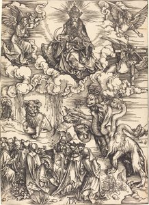 Kuzu Gibi İki Boynuzlu Canavar by Albrecht Dürer