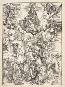 Kuzu Gibi İki Boynuzlu Canavar by Albrecht Dürer