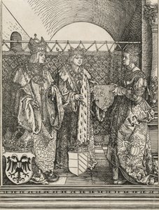 Adil Philip'in Kastilyalı Joan ile Nişanı, 1515. by Albrecht Dürer