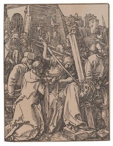 Küçük Tutku serisinden Haçın Taşınması, 1509. by Albrecht Dürer