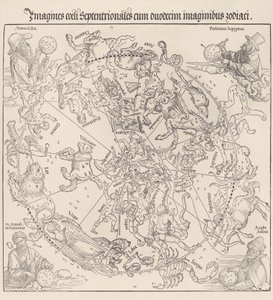 Göksel Harita- Kuzey Yarımküre, 1515., 1515. by Albrecht Dürer