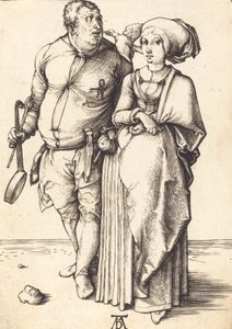 Aşçı ve Karısı, c. 14961497. by Albrecht Dürer