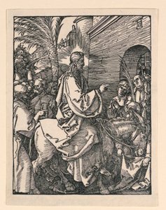 Küçük Tutku Serisinden İsa'nın Kudüs'e Girişi by Albrecht Dürer
