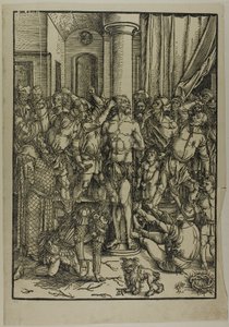 Büyük Tutkudan Kırbaçlanma by Albrecht Dürer