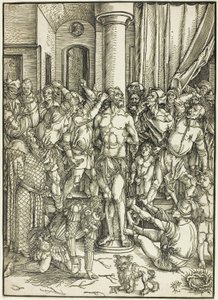 Büyük Tutkudan Kırbaçlanma by Albrecht Dürer