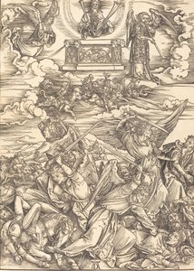 Dört İntikam Meleği, muhtemelen c. 14961498. by Albrecht Dürer