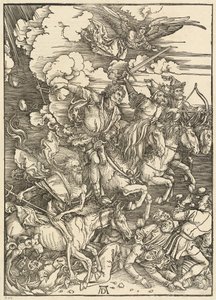Dört atlı by Albrecht Dürer