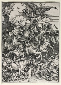 Mahşerden Dört Atlı, c. 1498. by Albrecht Dürer