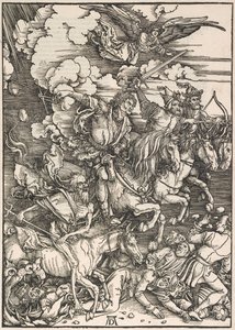 The Four Horsemen, from The Apocalypse of St. John, 1497-98  by Albrecht Dürer
