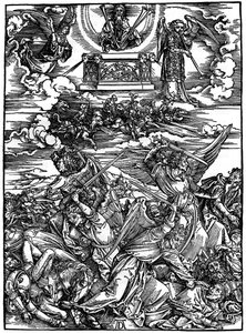 Dört İntikamcı Melek, 1498, 1936 by Albrecht Dürer