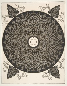 Dördüncü Düğüm. Merkezinde Yuvarlak Madalyonlu Geçmeli Roundel, 1521 öncesi. by Albrecht Dürer