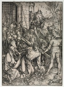 Büyük Tutku: Çarmıhı Taşıyan İsa. by Albrecht Dürer