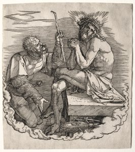 Büyük Tutku: Başlık Sayfası - İsa, Acıların Adamı. by Albrecht Dürer